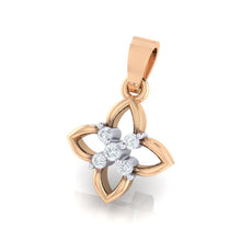 Load image into Gallery viewer, 18Kt rose gold real diamond pendant by diamtrendz