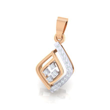 Load image into Gallery viewer, 18Kt rose gold real diamond pendant by diamtrendz