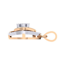 Load image into Gallery viewer, 18Kt rose gold real diamond pendant by diamtrendz