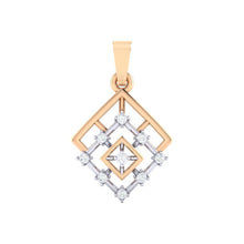 Load image into Gallery viewer, 18Kt rose gold real diamond pendant by diamtrendz