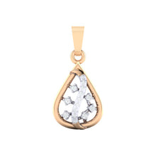 Load image into Gallery viewer, 18Kt rose gold real diamond pendant by diamtrendz