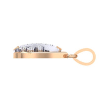 Load image into Gallery viewer, 18Kt rose gold real diamond pendant by diamtrendz