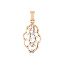 Load image into Gallery viewer, 18Kt rose gold real diamond pendant by diamtrendz