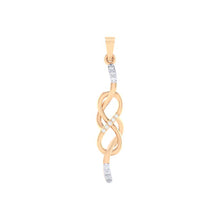 Load image into Gallery viewer, 18Kt rose gold real diamond infinity shape pendant by diamtrendz