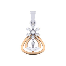 Load image into Gallery viewer, 18Kt rose gold real diamond pendant by diamtrendz