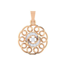 Load image into Gallery viewer, 18Kt rose gold real diamond pendant by diamtrendz