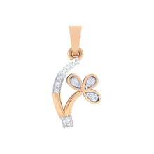 Load image into Gallery viewer, 18Kt rose gold real diamond pendant by diamtrendz