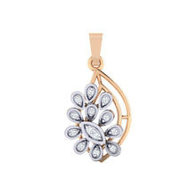 Load image into Gallery viewer, 18Kt rose gold real diamond pendant by diamtrendz