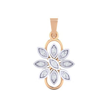 Load image into Gallery viewer, 18Kt rose gold real diamond pendant by diamtrendz