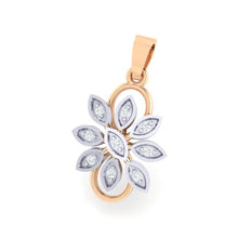 Load image into Gallery viewer, 18Kt rose gold real diamond pendant by diamtrendz