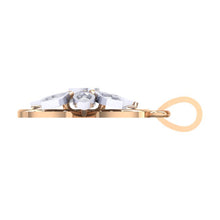 Load image into Gallery viewer, 18Kt rose gold real diamond pendant by diamtrendz