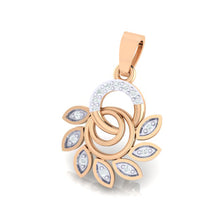 Load image into Gallery viewer, 18Kt rose gold real diamond pendant by diamtrendz