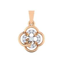 Load image into Gallery viewer, 18Kt rose gold real diamond pendant by diamtrendz