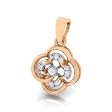 Load image into Gallery viewer, 18Kt rose gold real diamond pendant by diamtrendz