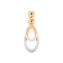 Load image into Gallery viewer, 18Kt rose gold real diamond pendant by diamtrendz