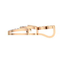Load image into Gallery viewer, 18Kt rose gold real diamond pendant by diamtrendz