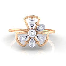 Load image into Gallery viewer, 18Kt rose gold real diamond ring by diamtrendz