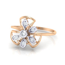 Load image into Gallery viewer, 18Kt rose gold real diamond ring by diamtrendz