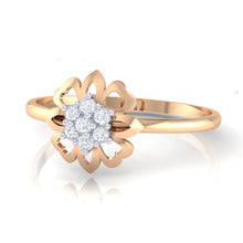 Load image into Gallery viewer, 18Kt rose gold real diamond ring by diamtrendz