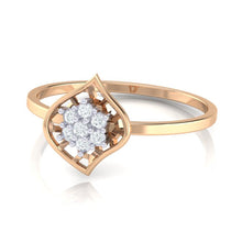 Load image into Gallery viewer, 18Kt rose gold real diamond ring by diamtrendz