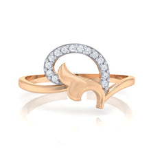 Load image into Gallery viewer, 18Kt rose gold real diamond ring by diamtrendz