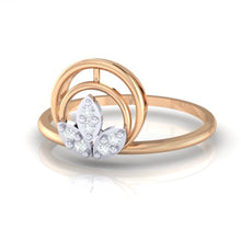 Load image into Gallery viewer, 18Kt rose gold real diamond ring by diamtrendz