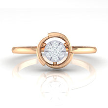 Load image into Gallery viewer, 18Kt rose gold real diamond ring by diamtrendz