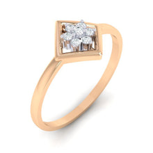 Load image into Gallery viewer, 18Kt rose gold real diamond ring by diamtrendz