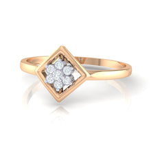 Load image into Gallery viewer, 18Kt rose gold real diamond ring by diamtrendz
