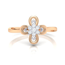 Load image into Gallery viewer, 18Kt rose gold real diamond ring by diamtrendz