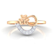 Load image into Gallery viewer, 18Kt rose gold heart diamond ring by diamtrendz