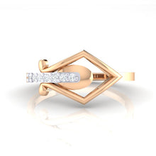 Load image into Gallery viewer, 18Kt rose gold real diamond ring by diamtrendz