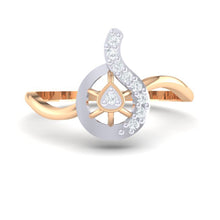 Load image into Gallery viewer, 18Kt rose gold real diamond ring by diamtrendz