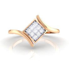 Load image into Gallery viewer, 18Kt rose gold real diamond ring by diamtrendz