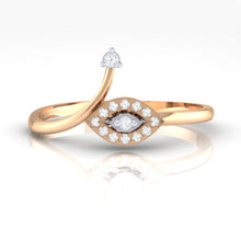Load image into Gallery viewer, 18Kt rose gold marquise diamond ring by diamtrendz
