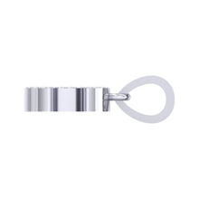 Load image into Gallery viewer, white gold alphabet initial letter 'C' diamond pendant - 3