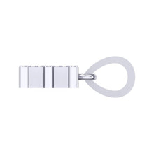 Load image into Gallery viewer, white gold alphabet initial letter 'E' diamond pendant - 3