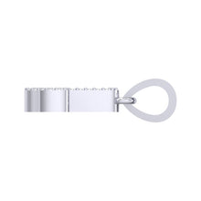 Load image into Gallery viewer, white gold alphabet initial letter 'b' diamond pendant - 3