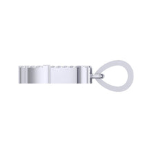 Load image into Gallery viewer, white gold alphabet initial letter 'c' diamond pendant - 3