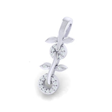 Load image into Gallery viewer, 18Kt white gold real diamond pendant by diamtrendz