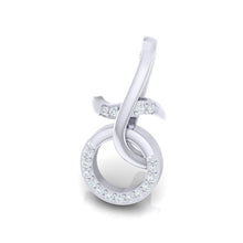 Load image into Gallery viewer, 18Kt white gold real diamond pendant by diamtrendz