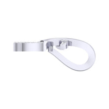 Load image into Gallery viewer, 18Kt white gold real diamond pendant by diamtrendz