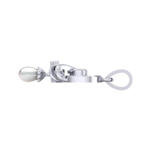 Load image into Gallery viewer, 18Kt white gold real diamond pendant by diamtrendz