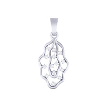 Load image into Gallery viewer, 18Kt white gold real diamond pendant by diamtrendz