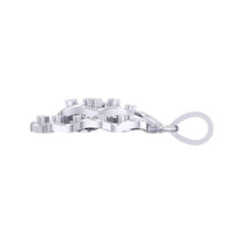 Load image into Gallery viewer, 18Kt white gold real diamond pendant by diamtrendz