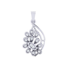 Load image into Gallery viewer, 18Kt white gold real diamond pendant by diamtrendz