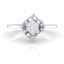 Load image into Gallery viewer, 18Kt white gold real diamond ring by diamtrendz