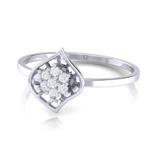 Load image into Gallery viewer, 18Kt white gold real diamond ring by diamtrendz