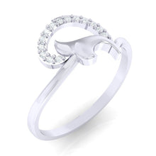 Load image into Gallery viewer, 18Kt white gold real diamond ring by diamtrendz