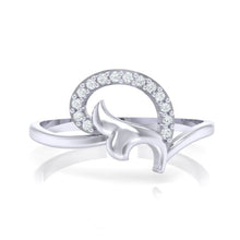 Load image into Gallery viewer, 18Kt white gold real diamond ring by diamtrendz